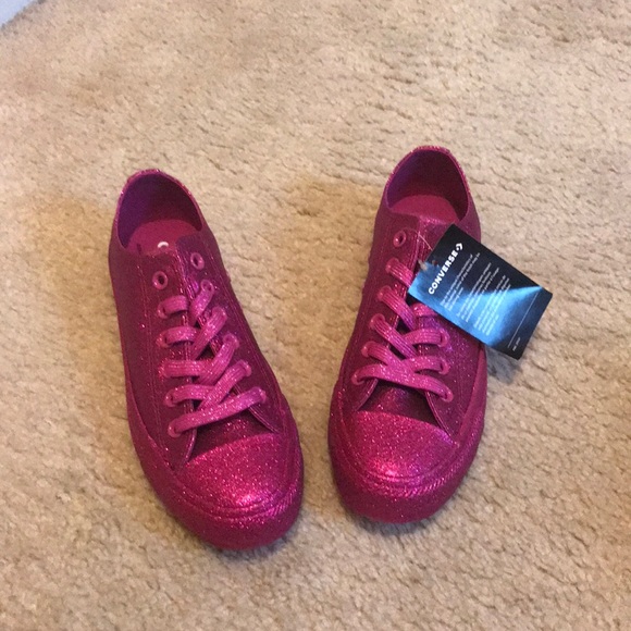 red glitter chucks
